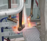 銅のための回転盤の炎の自動ろう付け機械は生産の気転10s/pcを分けます