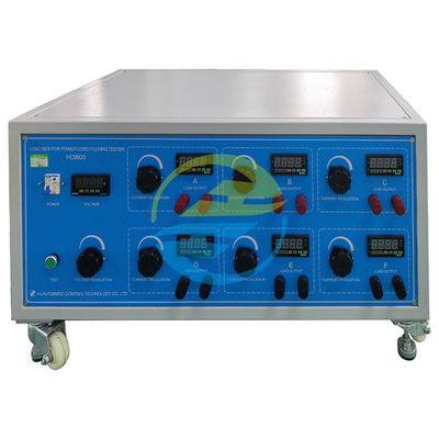 よい価格 電源コード折りたたみ機械 負荷システム 6 ステーションケーブル試験装置 0-40A 調整可能な電流アンペルメーター 正確さ ± 1% オンライン